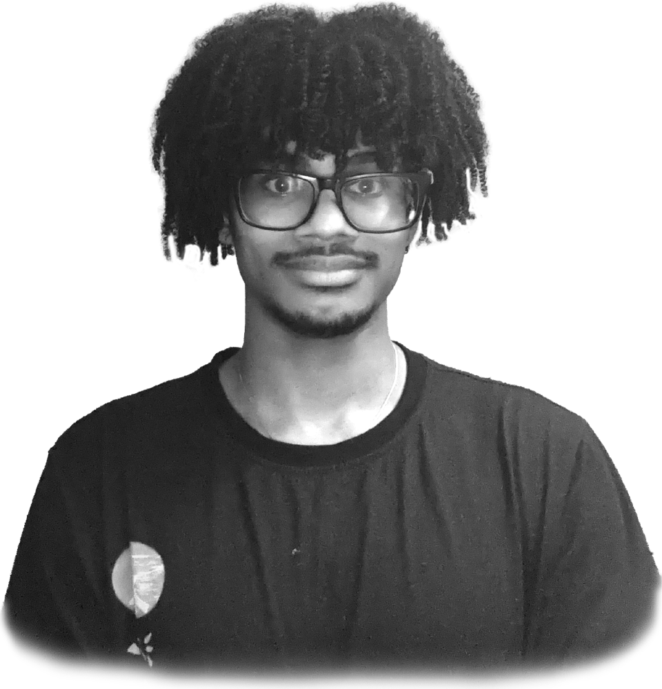 Portrait of Jules, a graphic designer, smiling at the camera